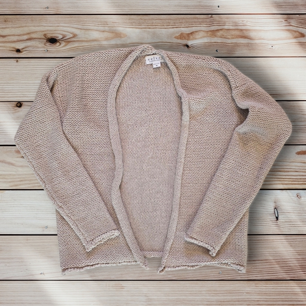 Velvet by Graham & Spencer Women's Tan Cardigan